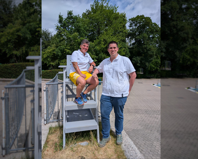 Die stellvertretende Geschäftsführerin der Bäder, Birgit Kellerer, und der Meister für Bäderbetriebe, Thomas Roth, blicken zufrieden auf die Sommersaison 2026 zurück.  | Foto: Bäder Pfaffenhofen
