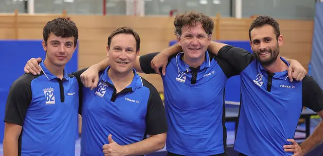 Die sechste Mannschaft mit Benedikt Steininger, Markus Berndt, Alexander Treuheit und Marc Rieger