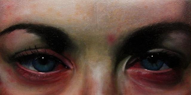 Sebastian Klein: Cetirizin, 2013, Öl auf Holz, 15 x 30 cm