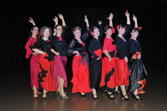 Die Flamencogruppe des Tanzstudio Scherg unter der Leitung von Regina Rank