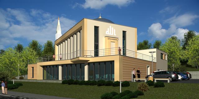 So soll die Moschee einmal aussehen.