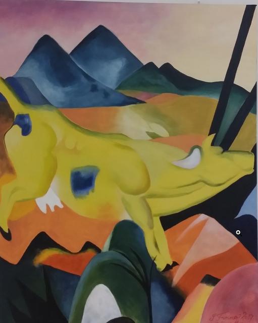 Sonja Frimmer, Springende Kuh nach Franz Marc