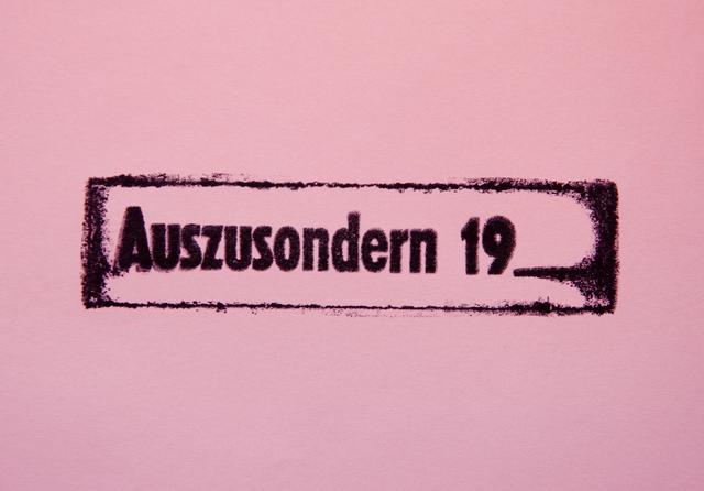 Plakatausschnitt zur Kunstausstellung "Auszusondern 19_-" | Foto: Barbara Billy Bürckner