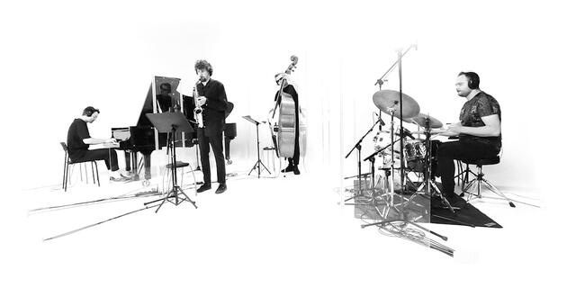 Das Quartett mit Michael Kornas, Marcin Konieczkowicz, Alan Wykpisz und Maksymilian Olszewski (von links nach rechts) | Foto: Michael Kornas