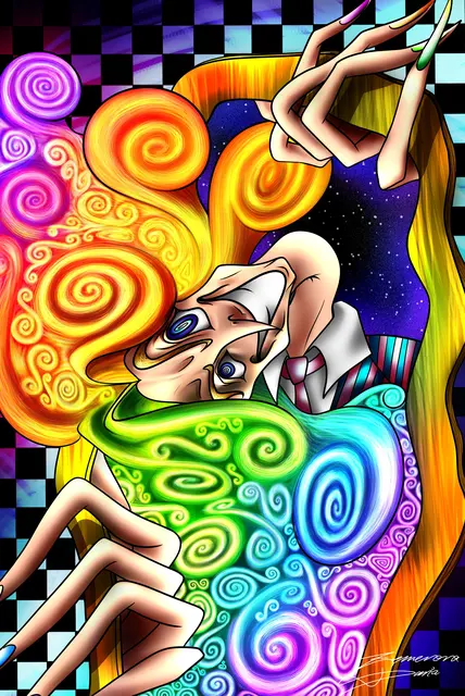 Daria Zemerova, The distorsion, digitale Malerei 2024