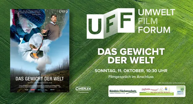 Filmplakat "Das Gewicht der Welt" - Umwelt Film Forum Pfaffenhofen | Foto: Cineplex Pfaffenhofen