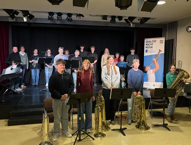 04. Februar 2026: Beim Konzert „Blechstark ins neue Jahr“ begeisterten Schülerinnen und Schüler der Städtischen Musikschule Pfaffenhofen mit viel Spielfreude und eindrucksvollen Klängen. · Foto: Städtische Musikschule Pfaffenhofen
